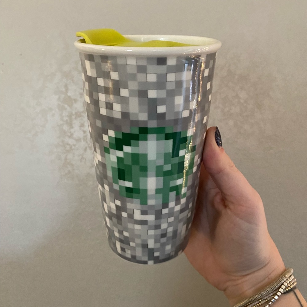 Starbucks x Rodarte • limited edition • collab 2012 pixelated ceramic cup